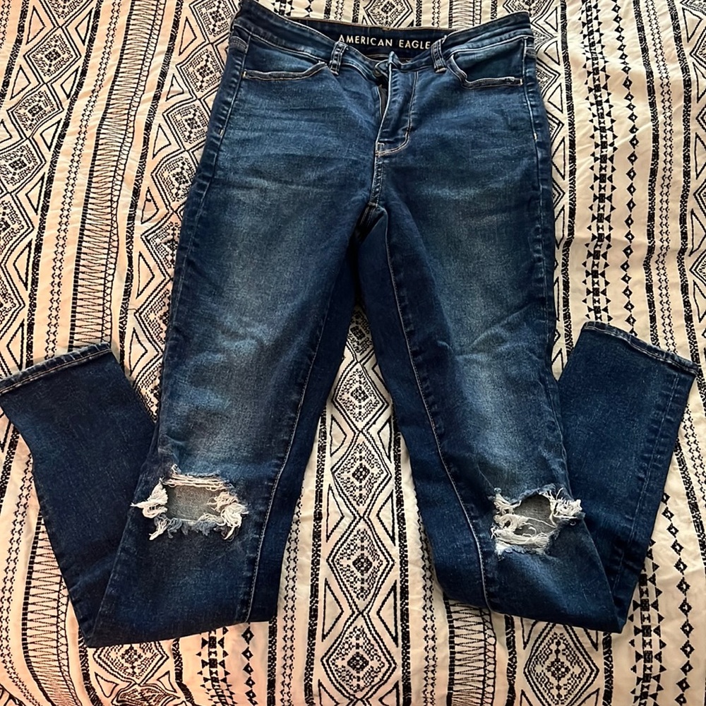 american eagle super hi-rise jegging